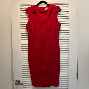 Calvin Klein Red Sheath Dress